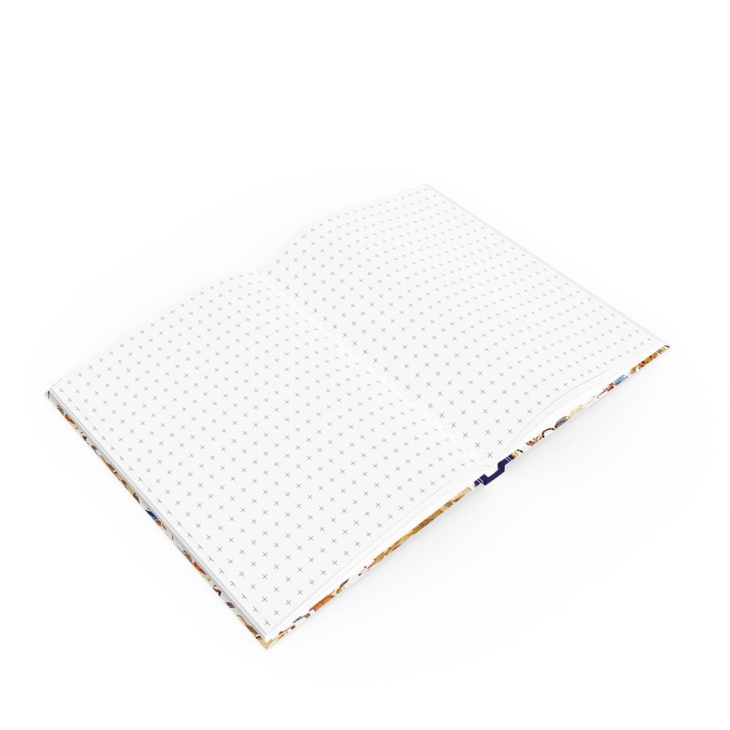 Close-up of colorful Batik floral design on notebook cover RAPH