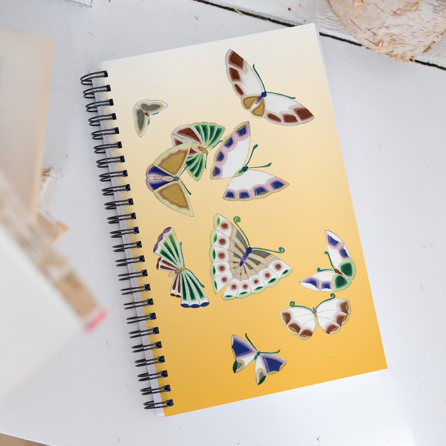 Carnet à spirale Kamisaka Sekka Cho Senshu Mille Papillons