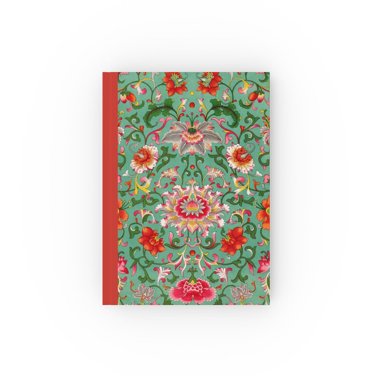 Hardcover Notebook Colorful Floral Chinese Pattern - Ruled, Graph or Blank