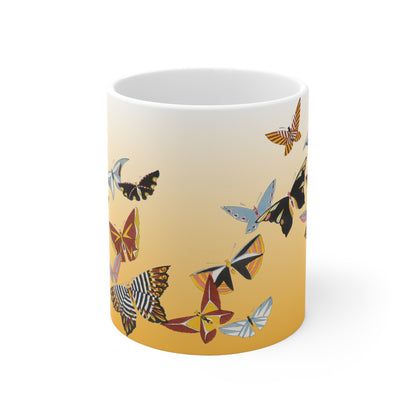 Colorful Butterfly Mug | Kamisaka Sekka's All Kinds of Butterflies