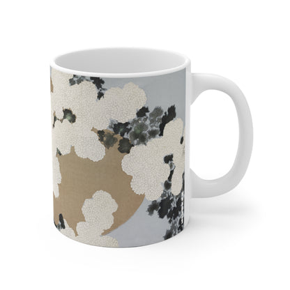 Blüte aus Momoyogusa Keramik-Kaffeetasse I