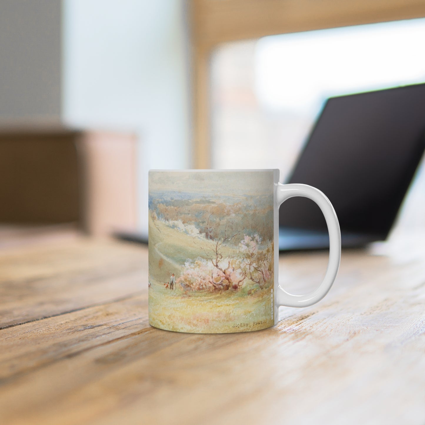 Spring by Joseph Rubens Powell Ceramic Mug – 11 oz Floral Coffee & Tea Cup