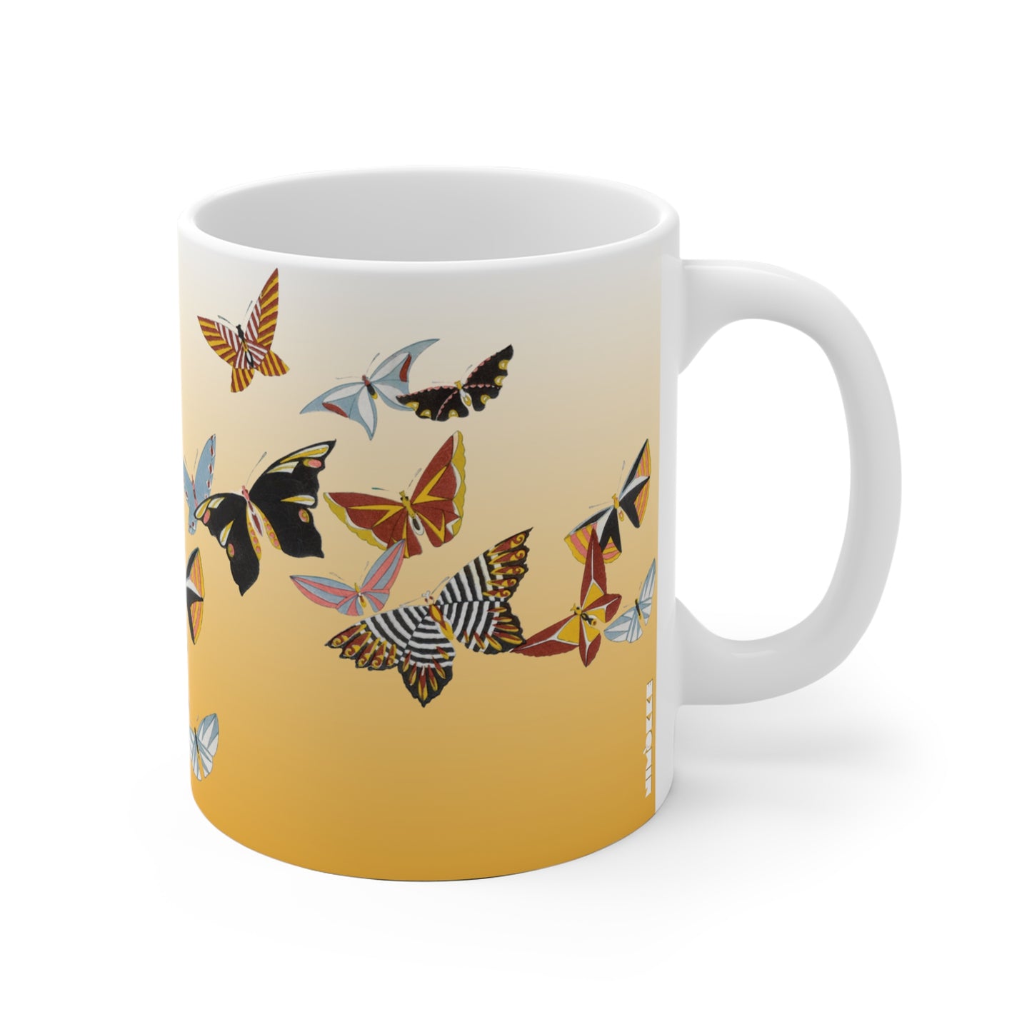 Colorful Butterfly Mug | Kamisaka Sekka's All Kinds of Butterflies