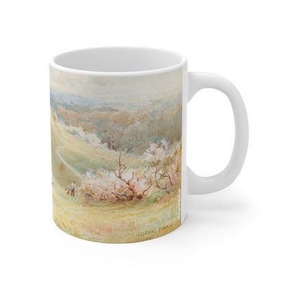 Spring by Joseph Rubens Powell Ceramic Mug – 11 oz Floral Coffee & Tea Cup
