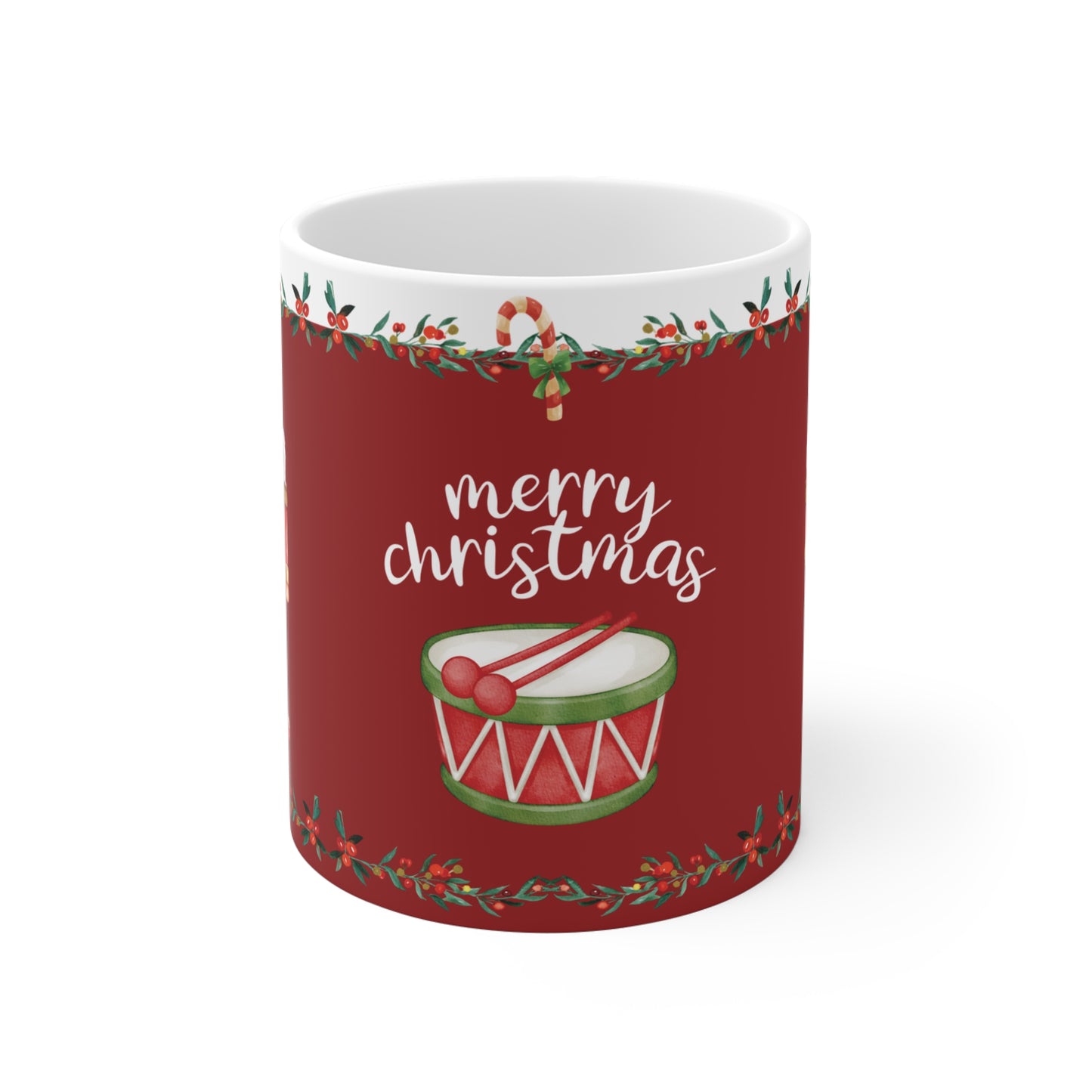 Red nutcracker Christmas mug  Holiday gift for coffee lovers