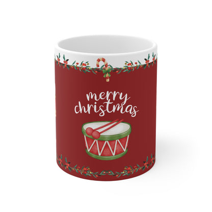 Red nutcracker Christmas mug  Holiday gift for coffee lovers