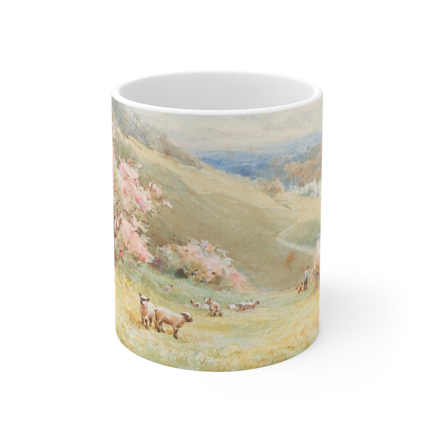 Spring by Joseph Rubens Powell Ceramic Mug – 11 oz Floral Coffee & Tea Cup