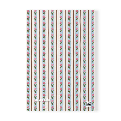 Tulips & Yellow Bow 02 Notebook A5 – Personalized Softcover Journal
