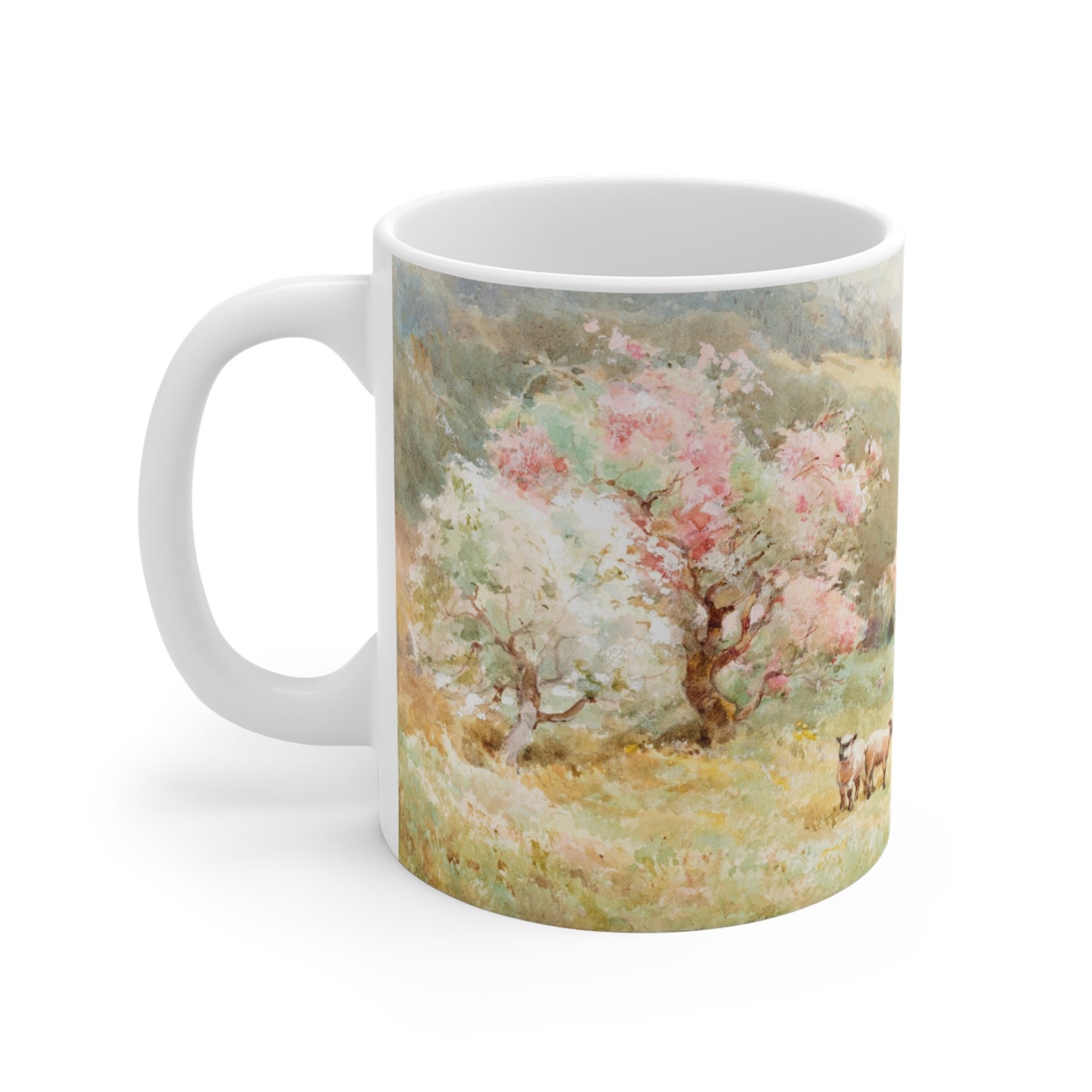 Spring by Joseph Rubens Powell Ceramic Mug – 11 oz Floral Coffee & Tea Cup