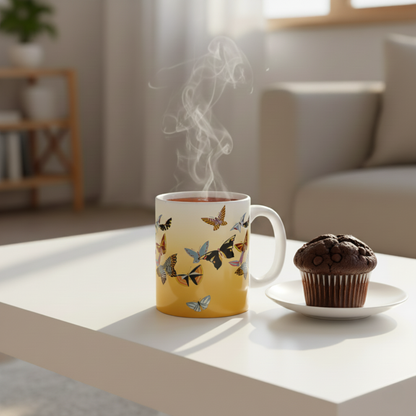 Colorful Butterfly Mug | Kamisaka Sekka's All Kinds of Butterflies