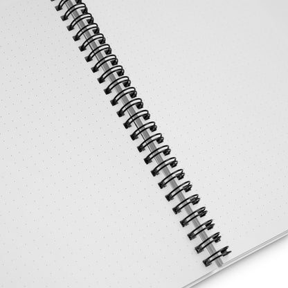 Spiral notebook Blue Heart Abstract Art