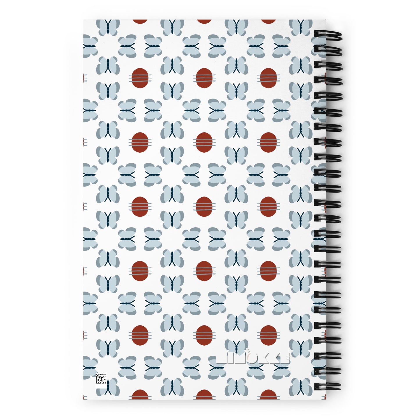 Elegant butterfly design spiral journal – 140 dotted pages